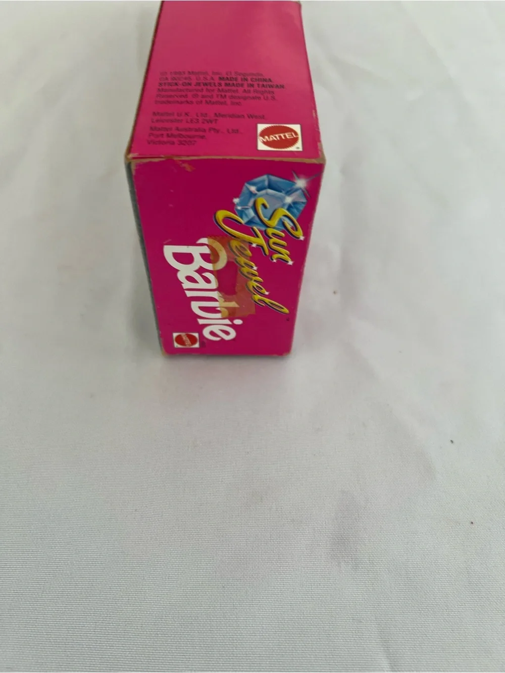 Vintage 1993 Barbie Sun Jewel Blonde Doll with Silver Dress and Pink Accent - Picture 11 of 13